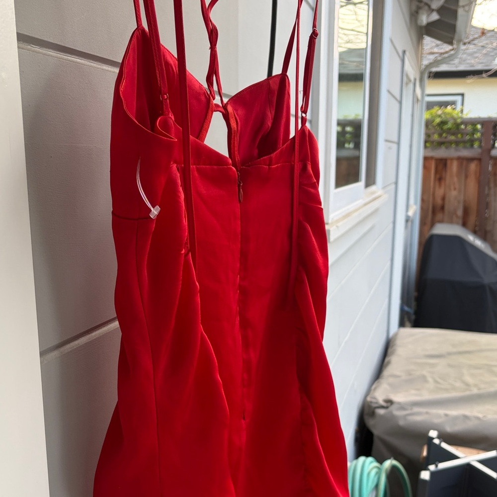 MAJORELLE Marsha Mini Dress in Red - Picture 10 of 14